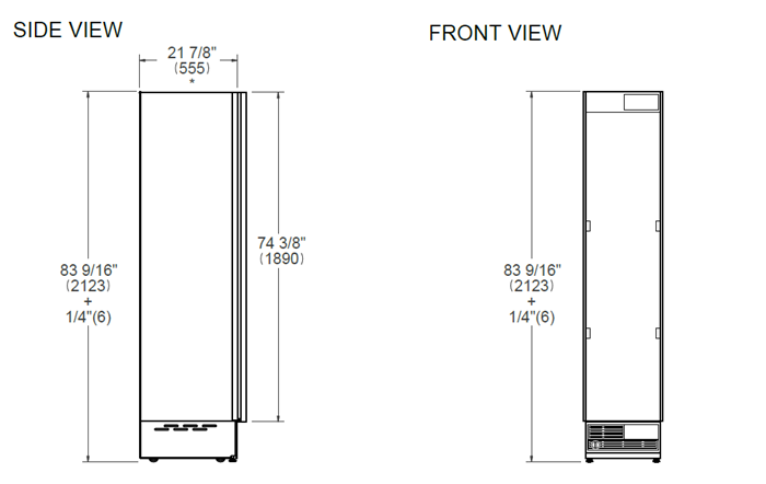 18 Built-in Freezer Column with Ice Maker | Bertazzoni